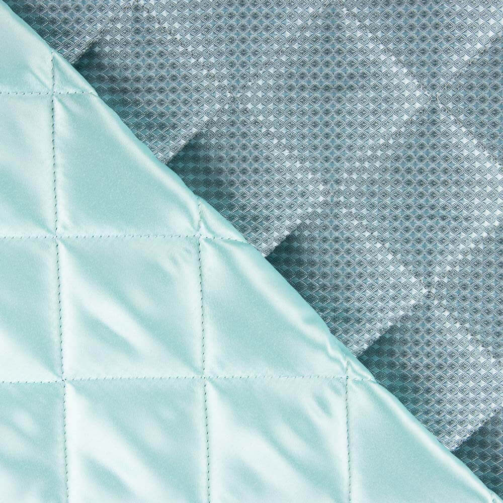 Acolchado Jacquard Geométrico Verde Agua - Ribes y Casals
