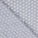 Jacquard Matelassé Denim Blue Square - Ribes y Casals