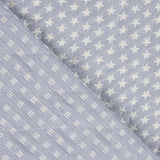 Jacquard Matelassé Denim Blue Square - Ribes y Casals