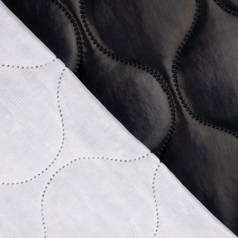 Cuir synthétique matelassé Géométrique Noir - Ribes y Casals