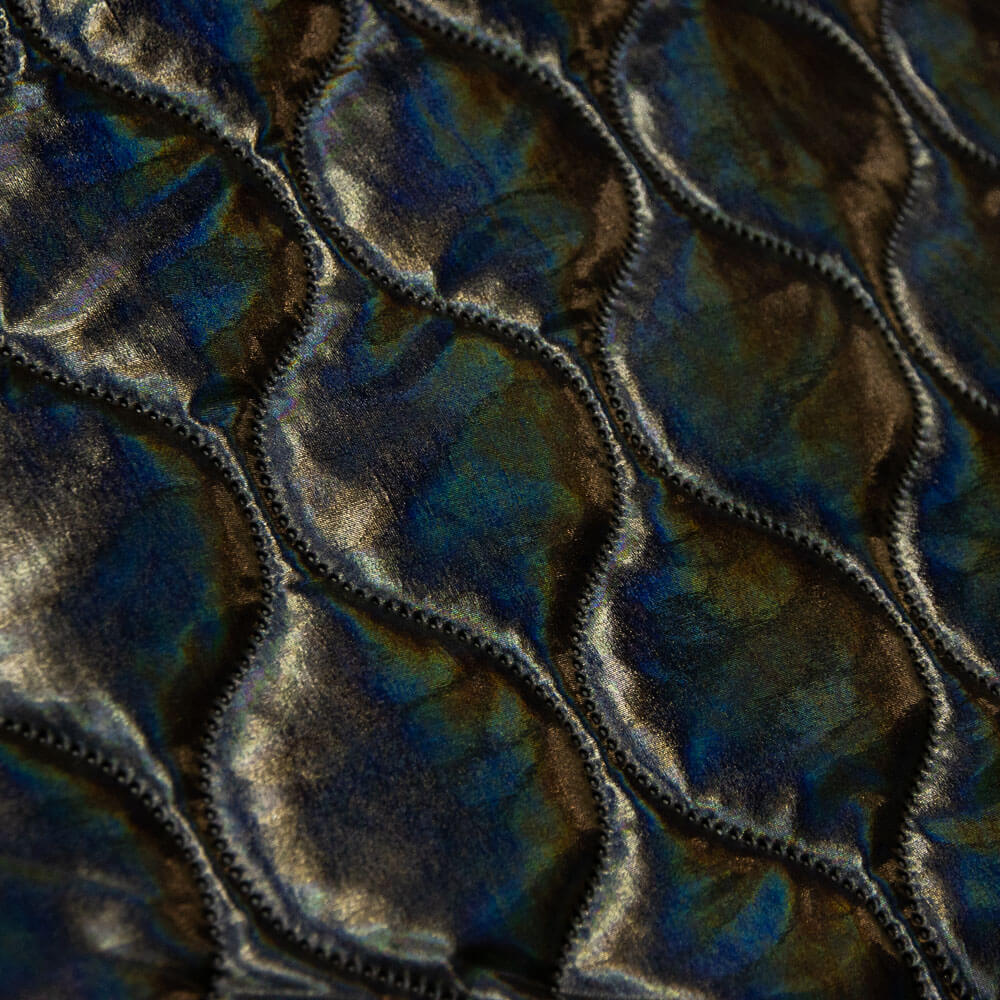 Cuir synthétique matelassé Géométrique Noir - Ribes y Casals