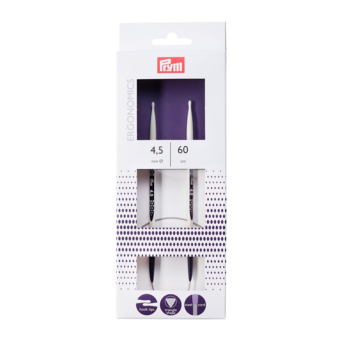 Prym - Aiguilles Tricot Ergonomique 4,5mm 215605 - Ribes y Casals