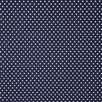 Popeline de coton à pois bleu marine - Ribes y Casals