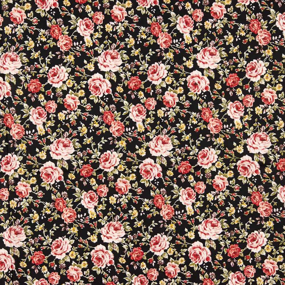 Popeline Coton Cretonne Classique Noire - Ribes y Casals