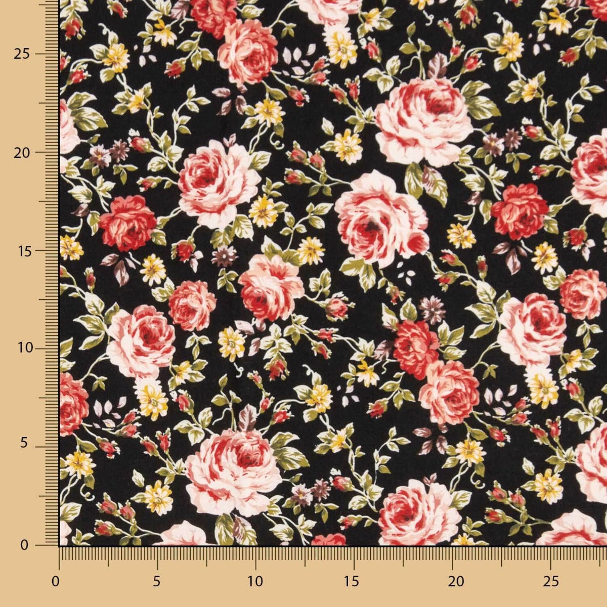 Popeline Coton Cretonne Classique Noire - Ribes y Casals