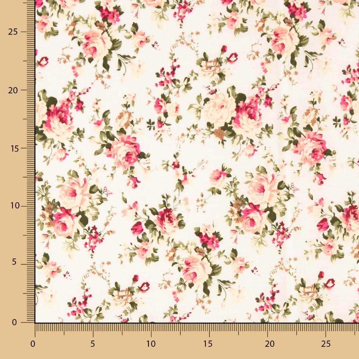 Popeline Coton Écru Classic Mini Cretonne - Ribes y Casals