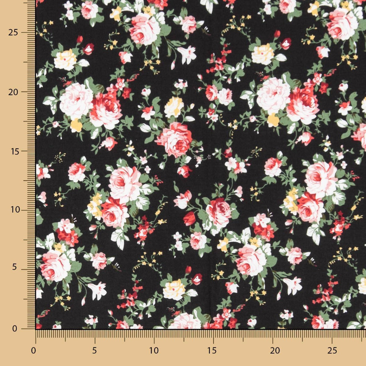 Popeline Coton Classique Mini Cretonne Noir - Ribes y Casals