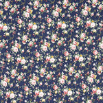 Marine Popeline Coton Classique Mini Cretonne - Ribes y Casals