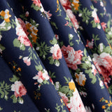 Marine Popeline Coton Classique Mini Cretonne - Ribes y Casals