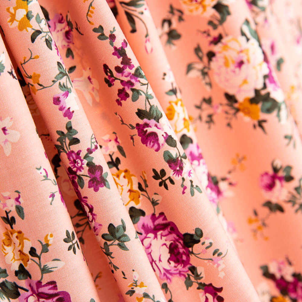 Popeline Coton Mini Cretonne Classique Rose - Ribes y Casals