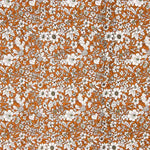 Popeline Coton Fleurs Terracotta - Ribes y Casals