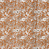 Popeline Coton Fleurs Terracotta - Ribes y Casals