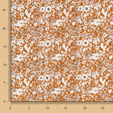 Popeline Coton Fleurs Terracotta - Ribes y Casals