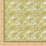 Popeline Coton Fleurs Noir - Ribes y Casals