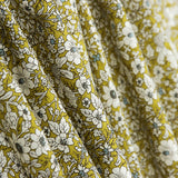 Popeline Coton Fleurs Noir - Ribes y Casals