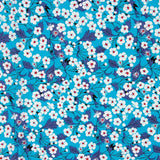 Popeline Coton Fleur Zhang Turquoise - Ribes y Casals
