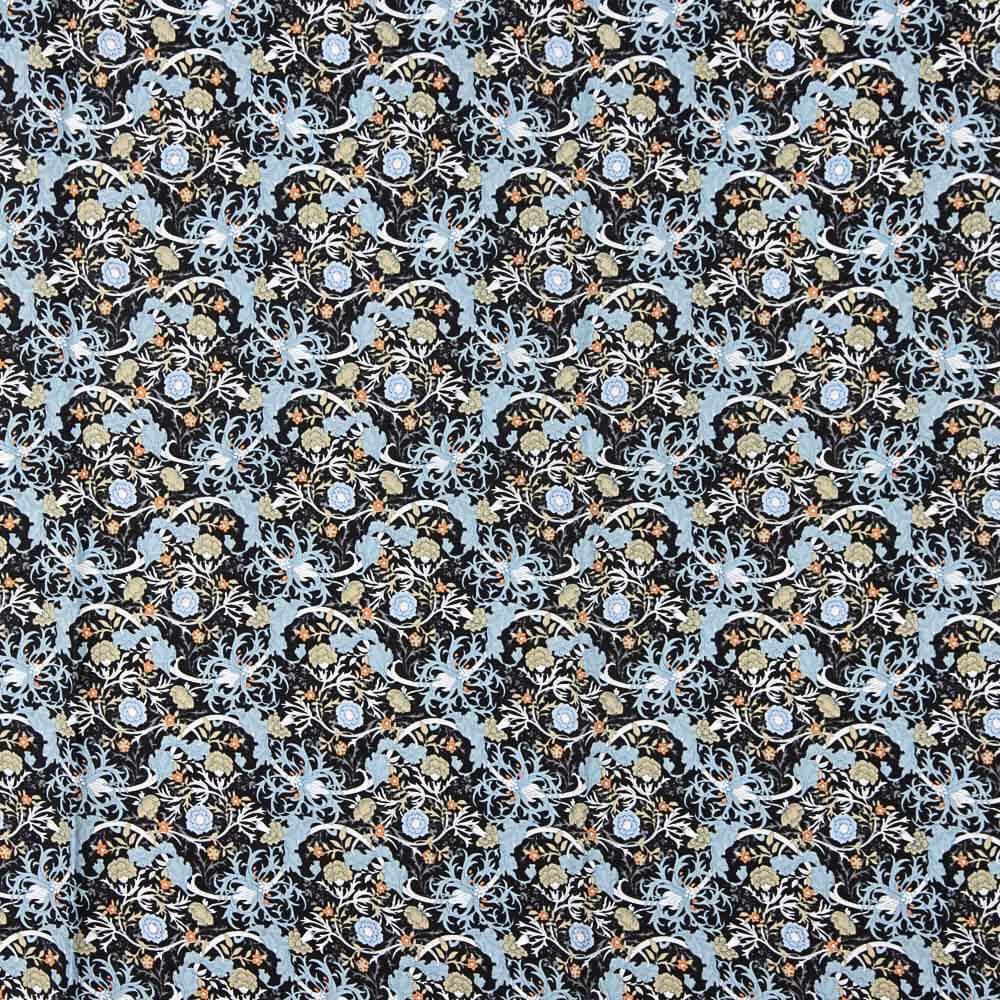 Popeline Coton Renaissance Noir - Ribes y Casals