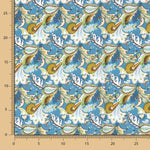 Popeline Coton Cachemire Vert Olive - Ribes y Casals