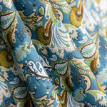 Popeline Coton Cachemire Vert Olive - Ribes y Casals