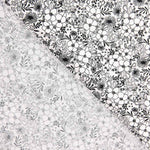 Popeline Coton Fleurs Blanc - Ribes y Casals