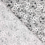 Popeline Coton Fleurs Blanc - Ribes y Casals