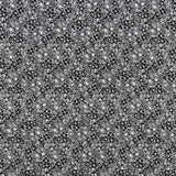 Popeline Coton Fleurs Noir - Ribes y Casals