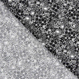 Popeline Coton Fleurs Noir - Ribes y Casals