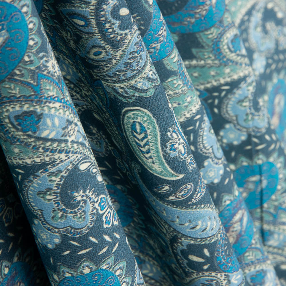 Popeline de coton imprimé Supima 17 - Ribes y Casals