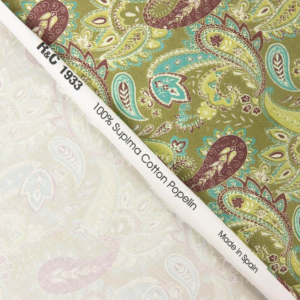Popeline de coton imprimé Supima 18 - Ribes y Casals