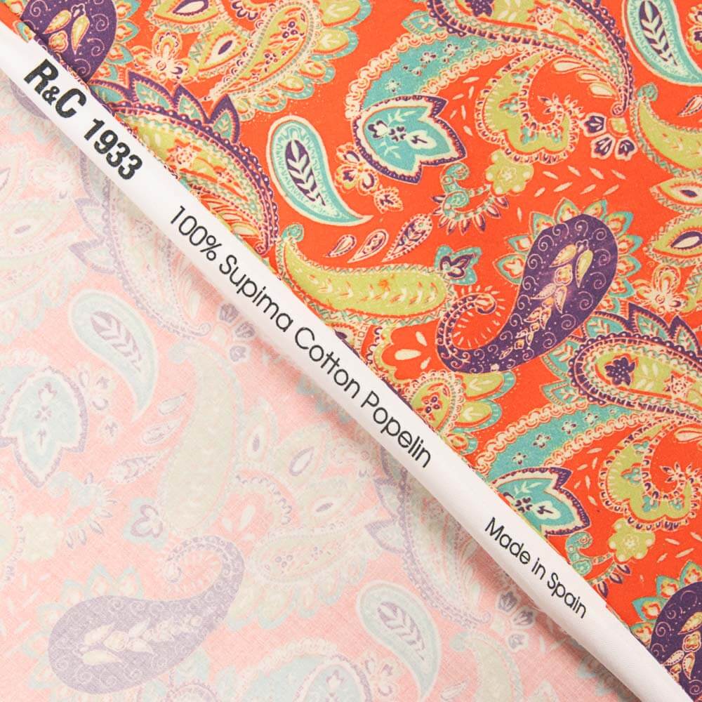 Popeline de coton imprimé Supima 19 - Ribes y Casals