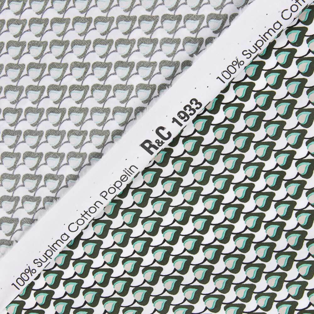 Popeline de coton imprimé Supima 23 - Ribes y Casals