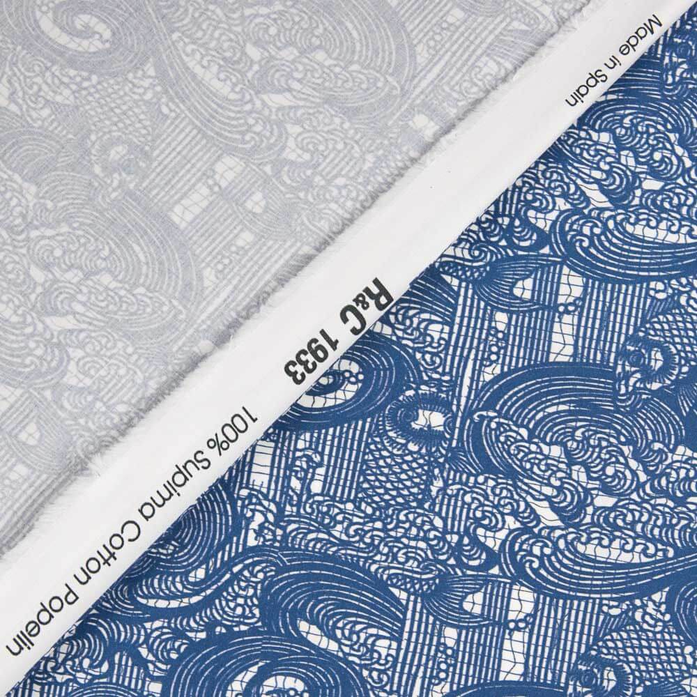 Popeline de coton imprimé Supima 03 - Ribes y Casals