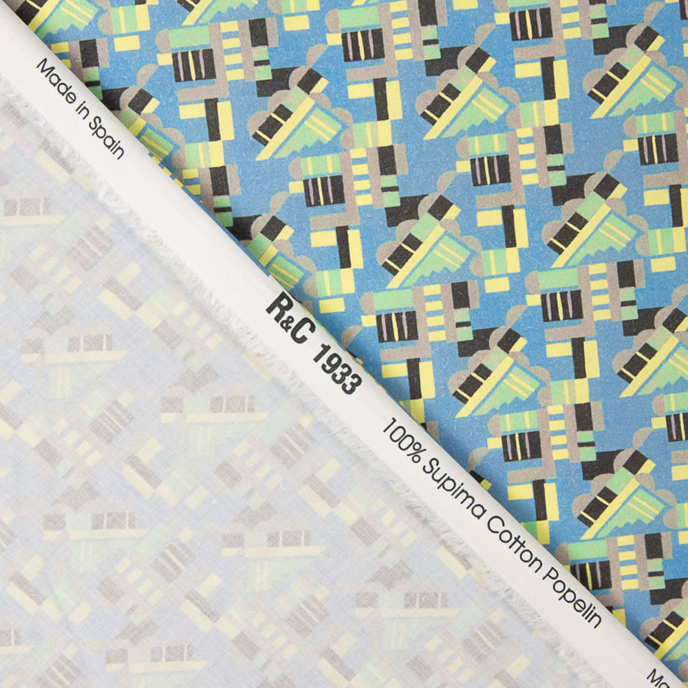 Popeline de coton imprimé Supima 04 - Ribes y Casals