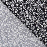 Coton Antibactérien Fleurs Noir - Ribes y Casals