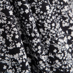 Coton Antibactérien Fleurs Noir - Ribes y Casals