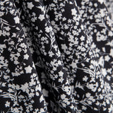 Coton Antibactérien Fleurs Noir - Ribes y Casals