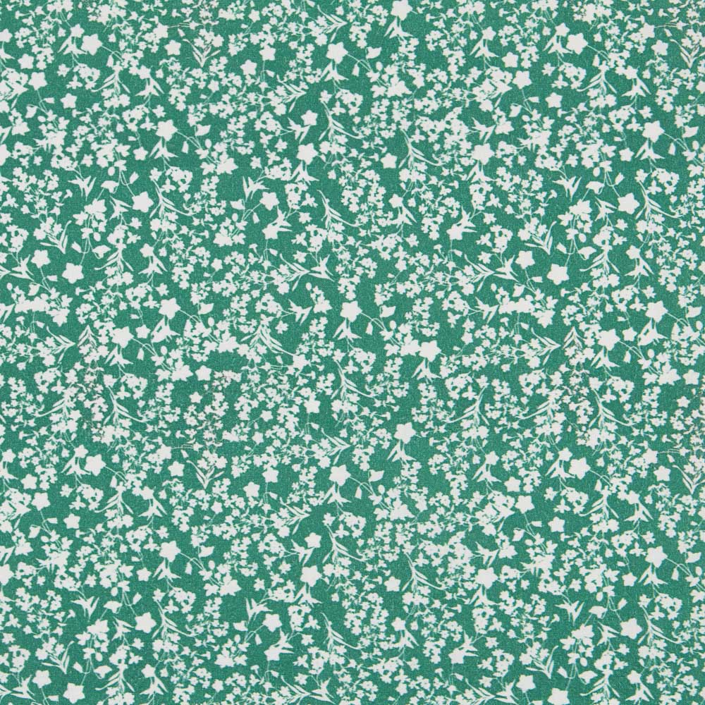 Coton Antibactérien Fleurs Vert - Ribes y Casals