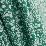 Coton Antibactérien Fleurs Vert - Ribes y Casals