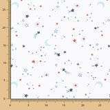 Popeline Oeko-Tex® Bleu Constellation - Ribes y Casals