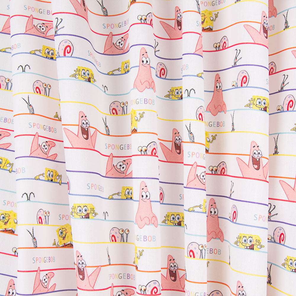 Coton Bob Éponge Rayé Rose - Ribes y Casals