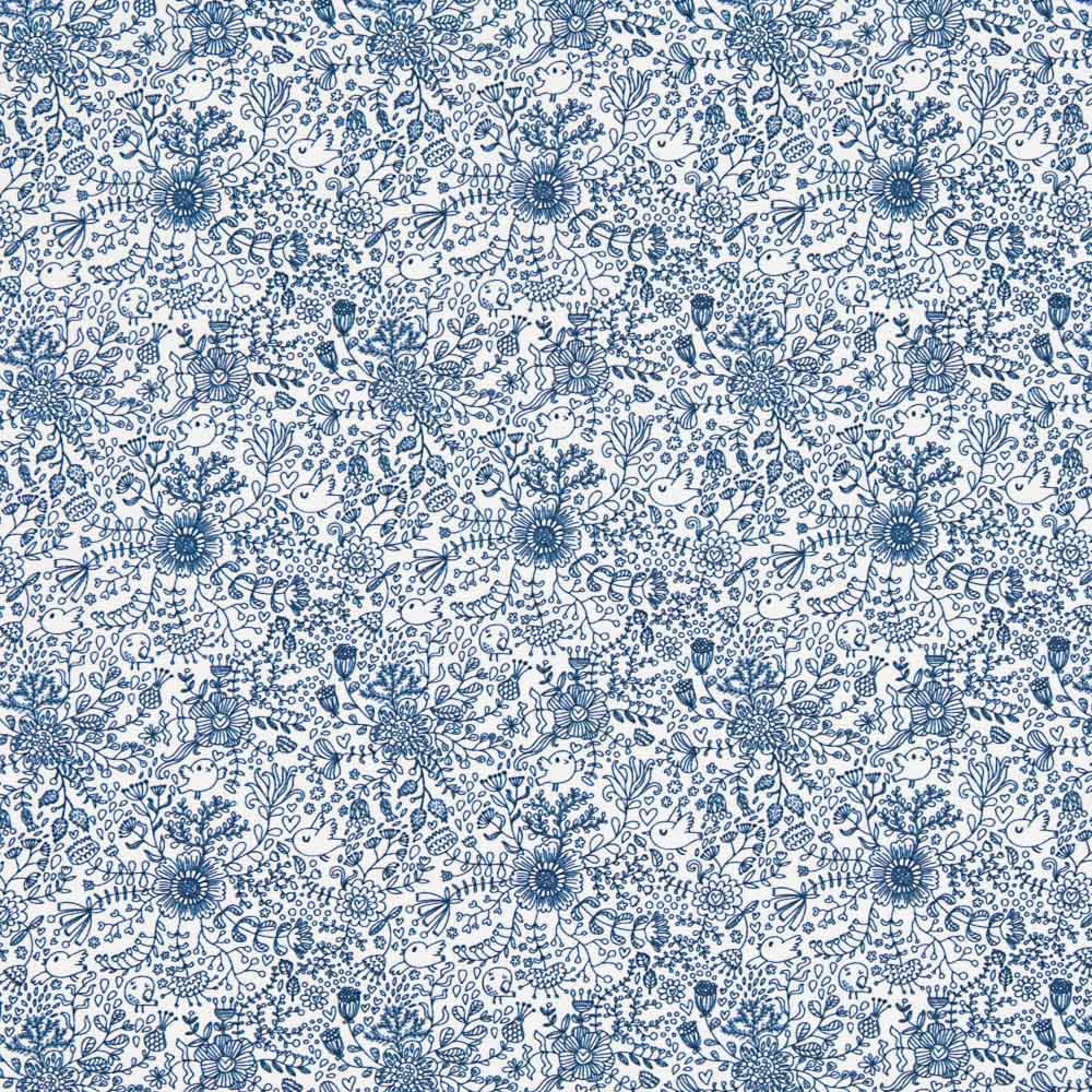 Coton Forêt Magique Marine - Ribes y Casals