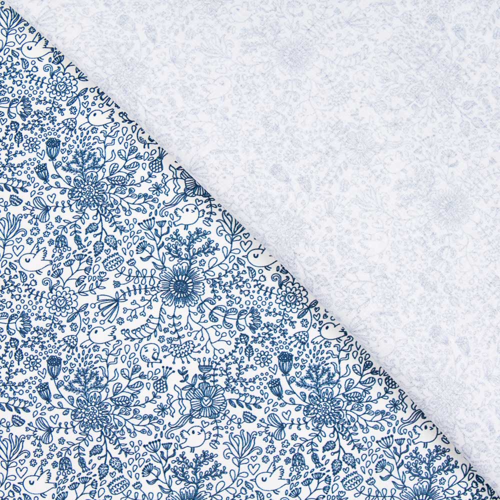 Coton Forêt Magique Marine - Ribes y Casals