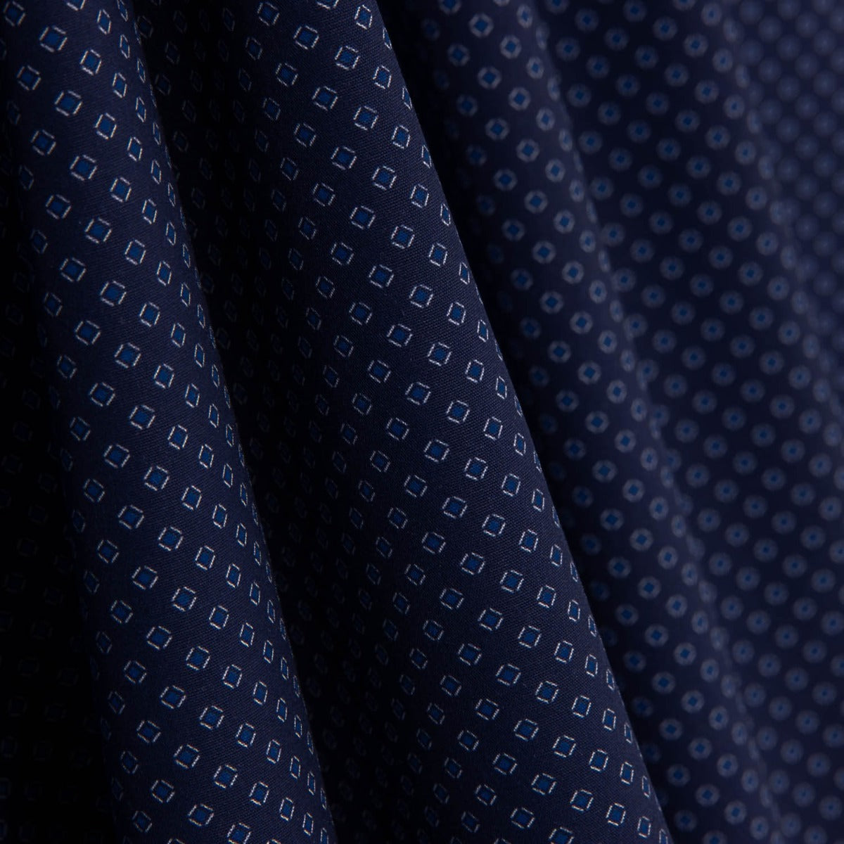 Tissu à chemiser en popeline marine - Venise - Ribes y Casals