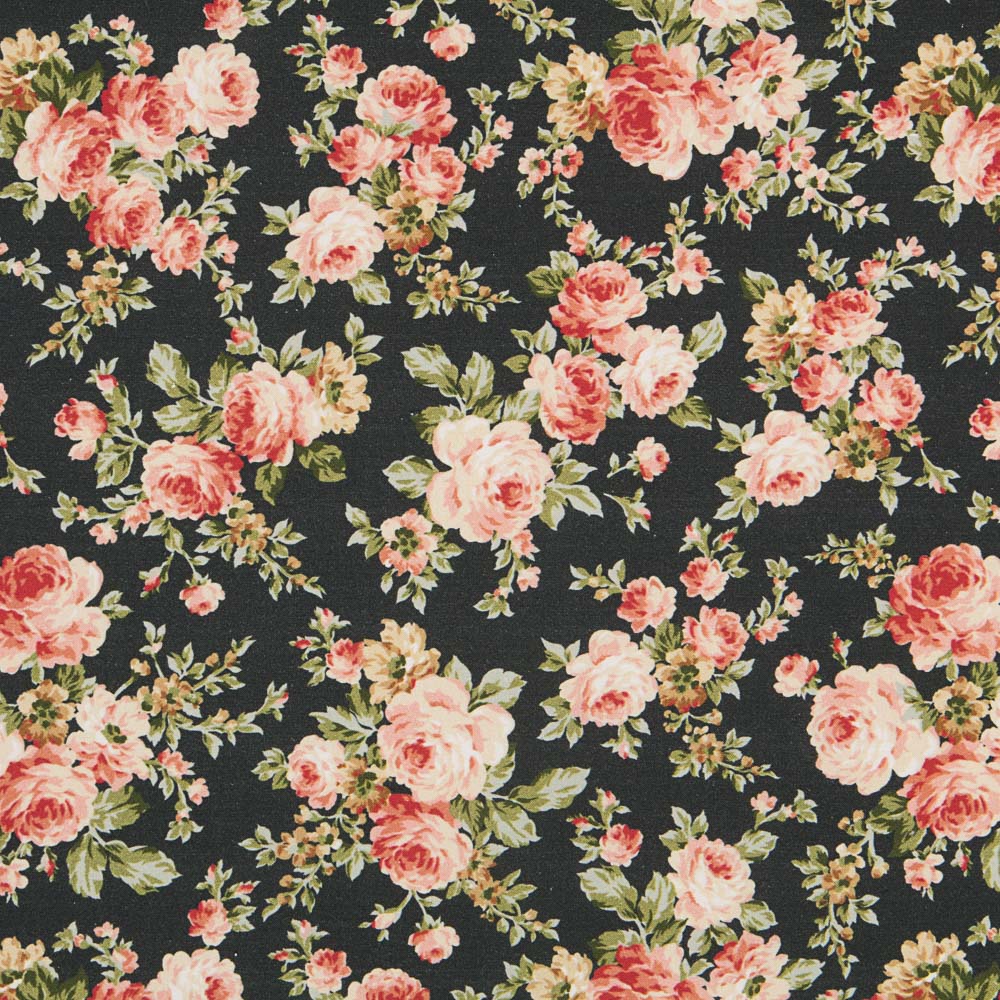 Coton Fleurs Vert Bouteille - Ribes y Casals