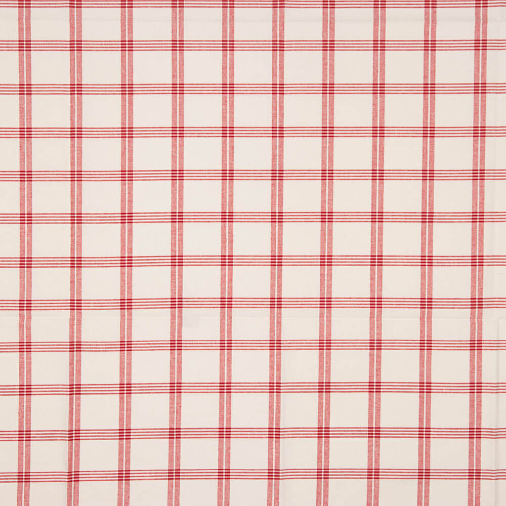 Coton Rustique Carreaux Rouge Fenêtre - Ribes y Casals