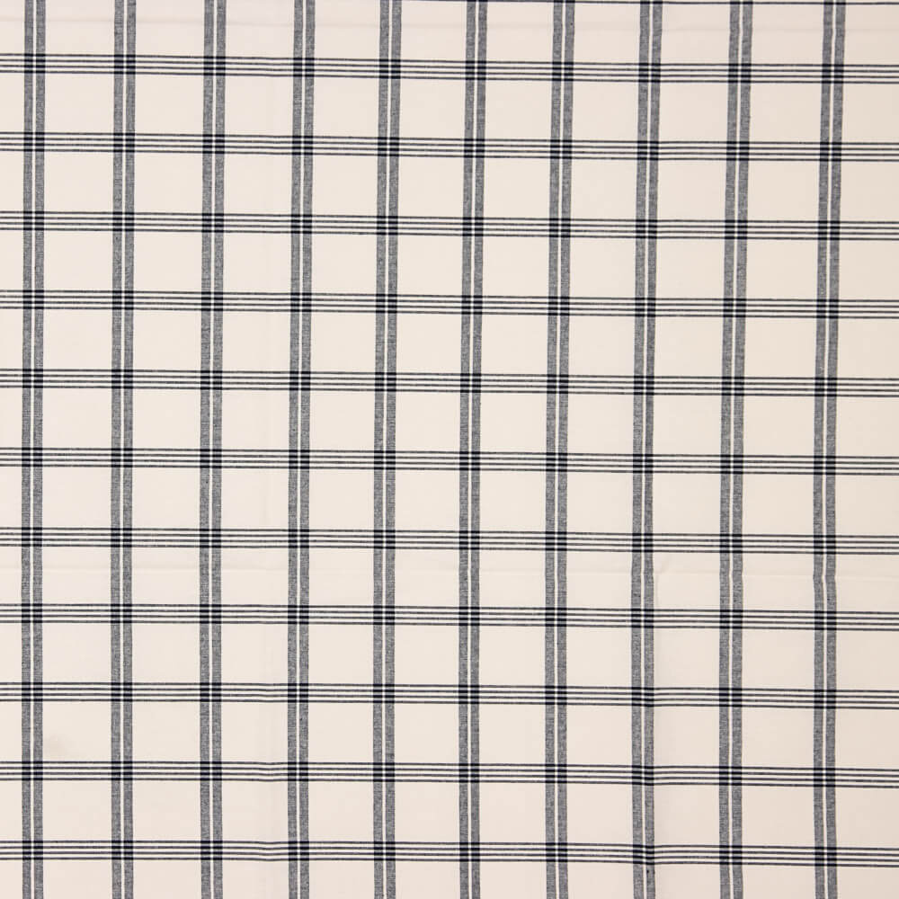 Coton Rustique Carreaux Noir Fenêtre - Ribes y Casals