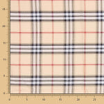 Coton Seersucker Maxi Carreaux Beige - Ribes y Casals