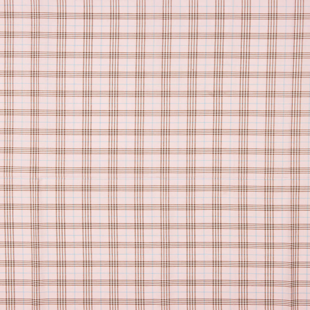 Voile de Coton Carreaux Mini Rose - Ribes y Casals