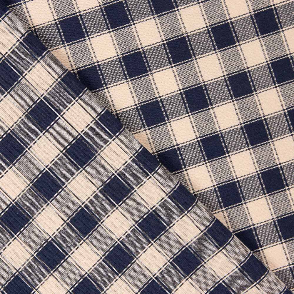 Coton Rustique Carreaux Bleu - Ribes y Casals