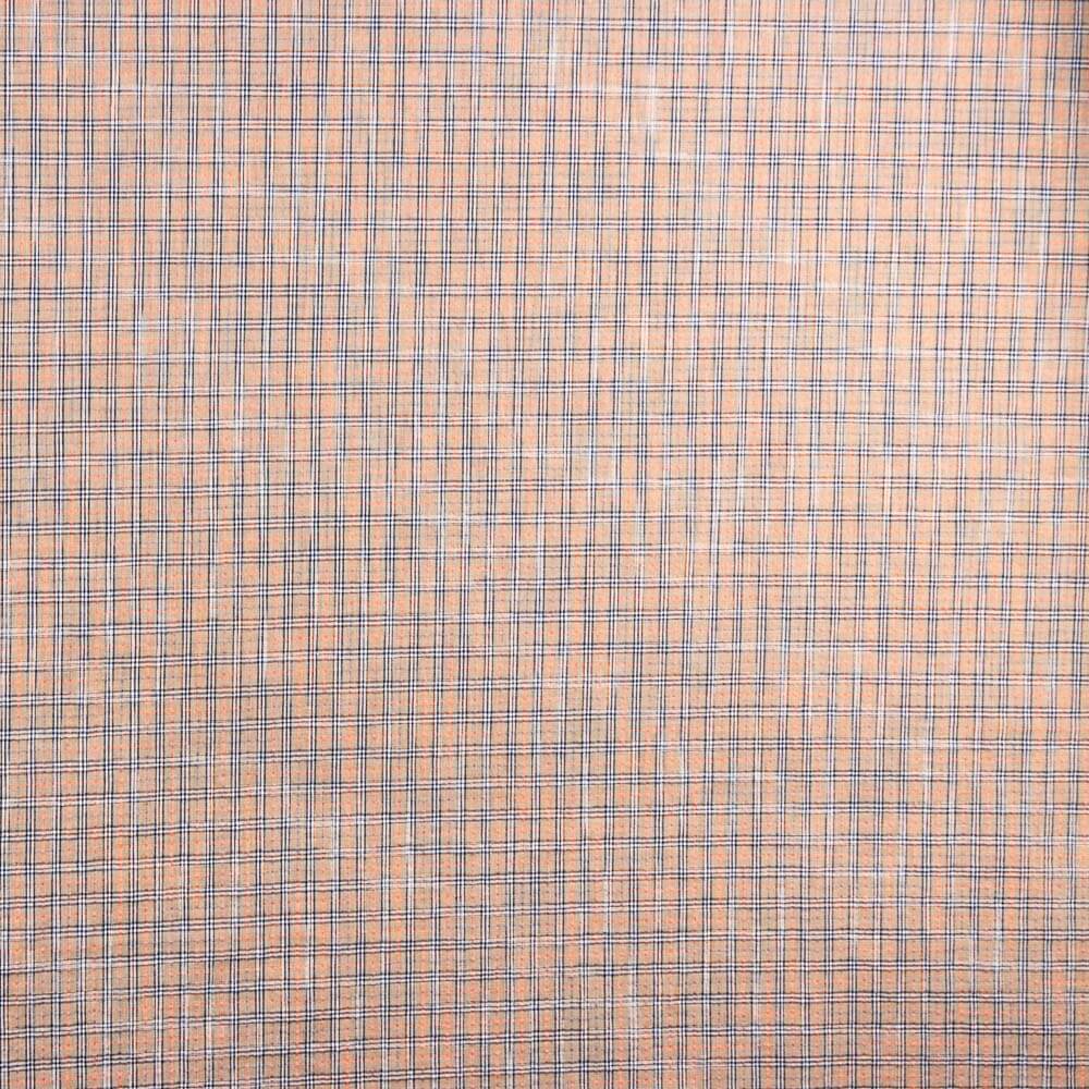 Coton Seersucker Beige Mini Carreaux - Ribes y Casals